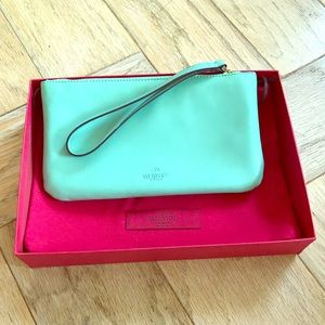Brand New Valentino Wristlet in Turquoise